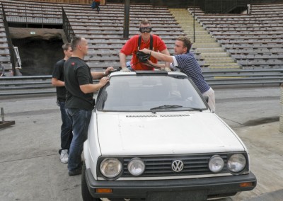 "Herrmännchen oder Herrmannkules?" bei der Stuntcrew