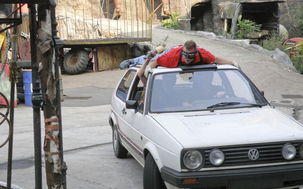 „Herrmännchen oder Herrmannkules?“ bei der Stuntcrew