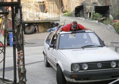 "Herrmännchen oder Herrmannkules?" bei der Stuntcrew