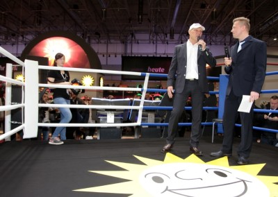 Mit Boxchampion Axel Schulz gemeinsam im Ring