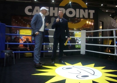 Mit Boxchampion Axel Schulz gemeinsam im Ring