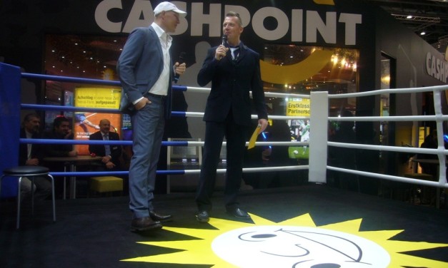 Mit Boxchampion Axel Schulz gemeinsam im Ring