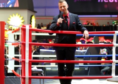 Mit Boxchampion Axel Schulz gemeinsam im Ring