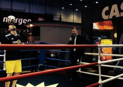 Mit Boxchampion Axel Schulz gemeinsam im Ring