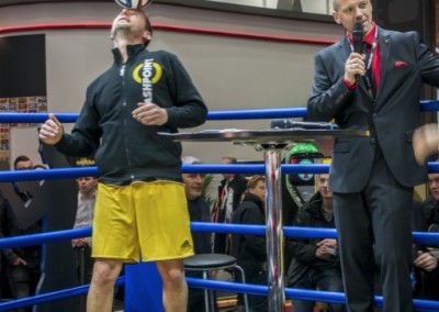 Mit Boxchampion Axel Schulz gemeinsam im Ring