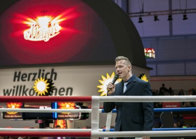 Mit Boxchampion Axel Schulz gemeinsam im Ring