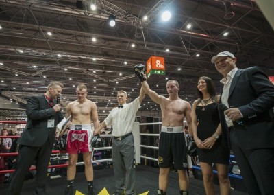 Mit Boxchampion Axel Schulz gemeinsam im Ring