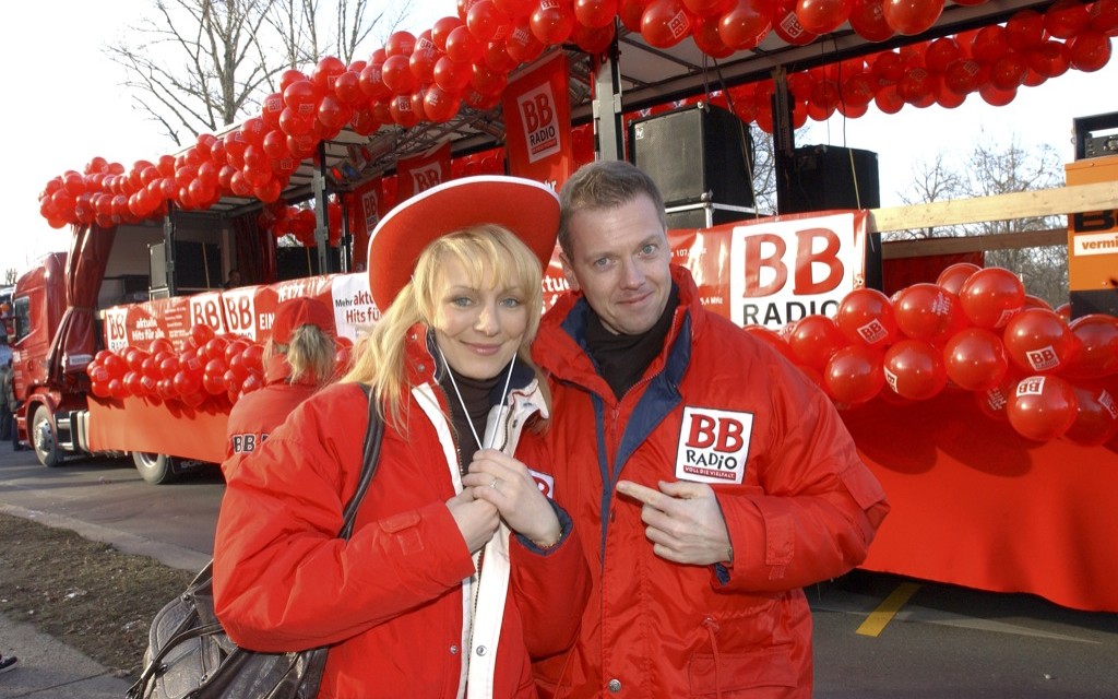 Die BB RADIO-Morgenmacher beim Cottbuser Karnevalsumzug