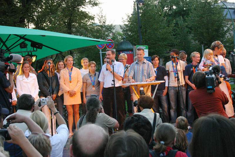 Empfang der Potsdamer Olympia-Teilnehmer in Potsdam